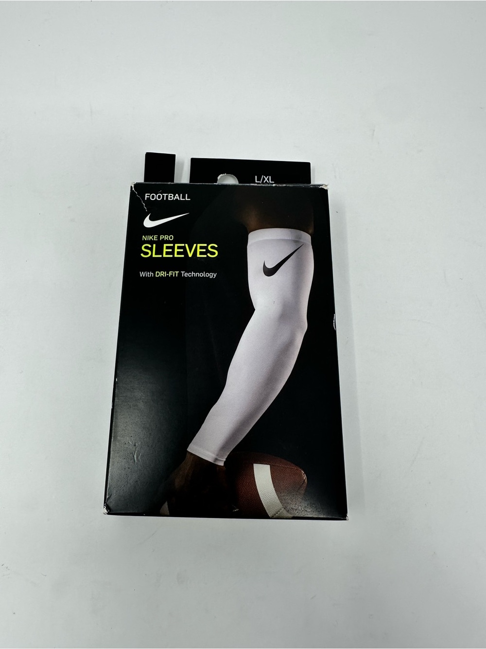 Nike Pro White Sleeve L/XL - Dri-FIT Football Arm Sleeve